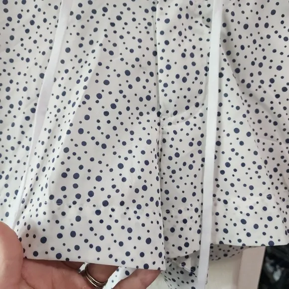 🆕️ CALIA Women's Swim Board Shorts polka dot white navy