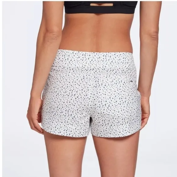 🆕️ CALIA Women's Swim Board Shorts polka dot white navy