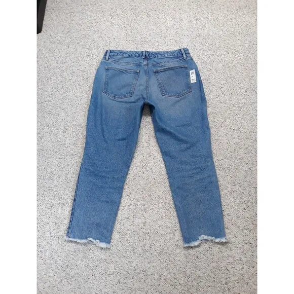 10/30 Good American Good Girlfriend Frayed Jeans In Blue942