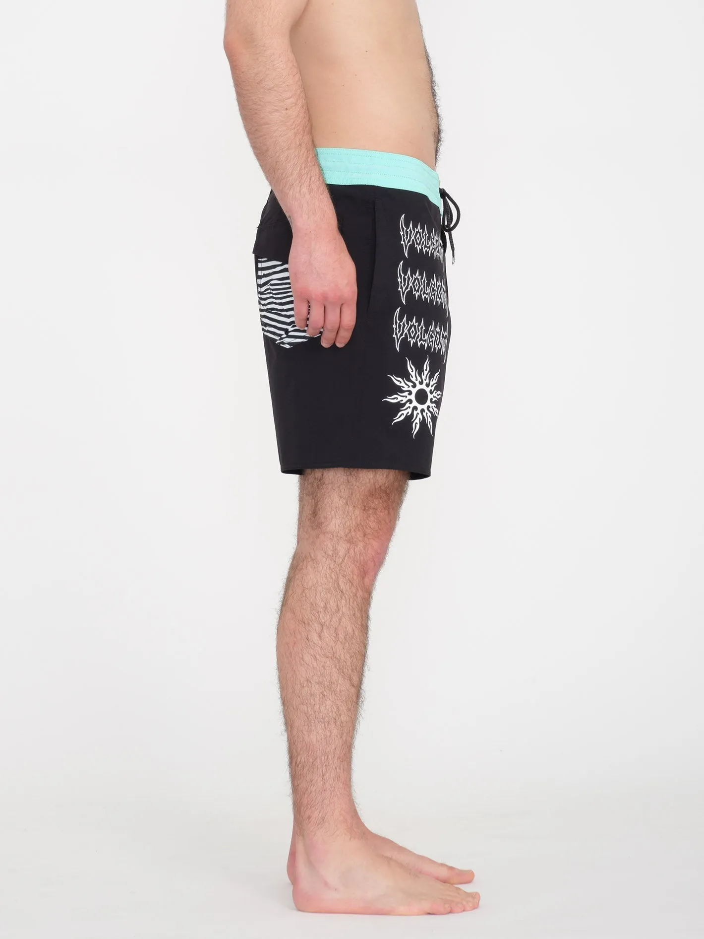 About Time Liberators 17" Boardshort - BLACK