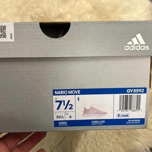 Adidas Light Pink Nario Move Sneakers 7.5