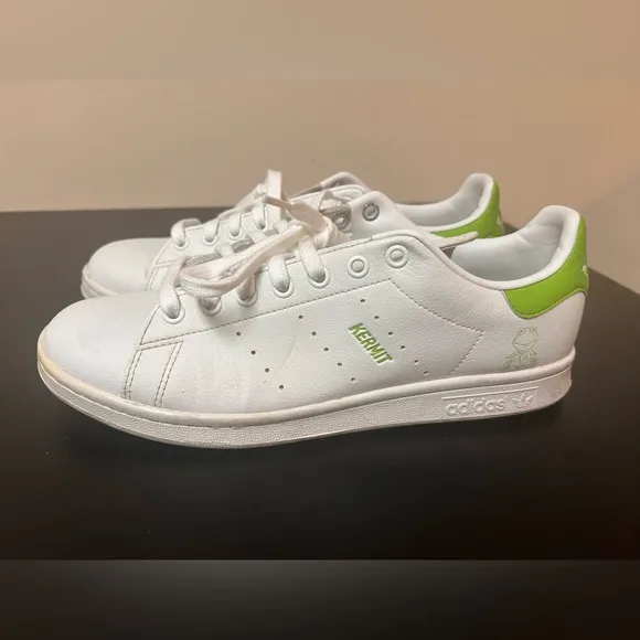 Adidas Stan Smith Kermit Disney White Green Sneakers Mens 9.5 Limited Edition