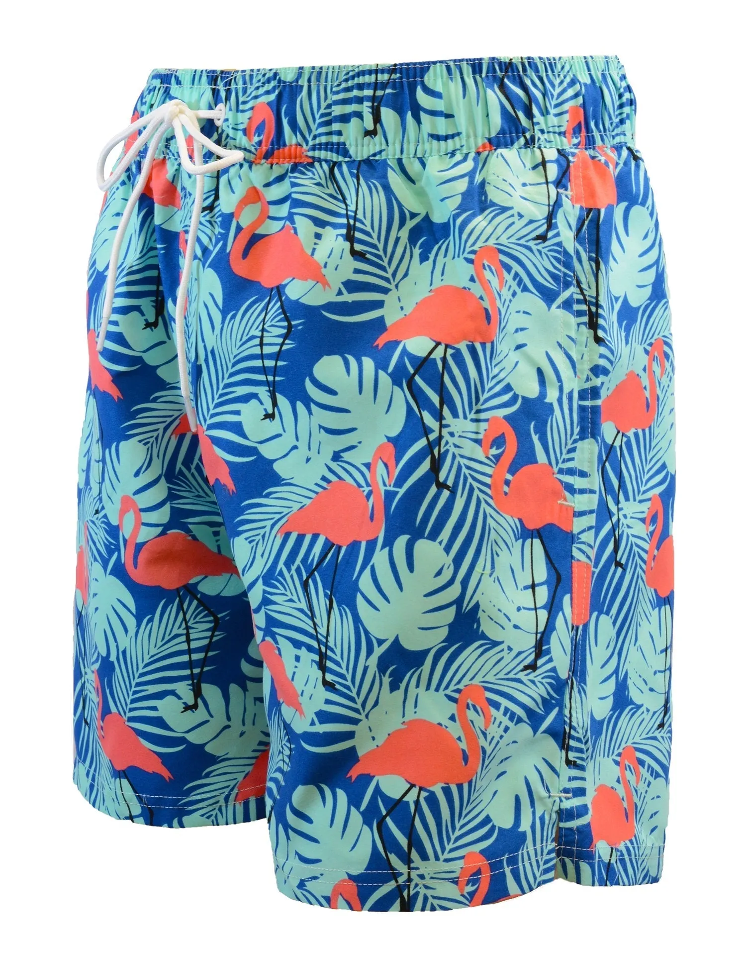 Adoretex Men's Flamingo Printed Beach Board Shorts (MP013)