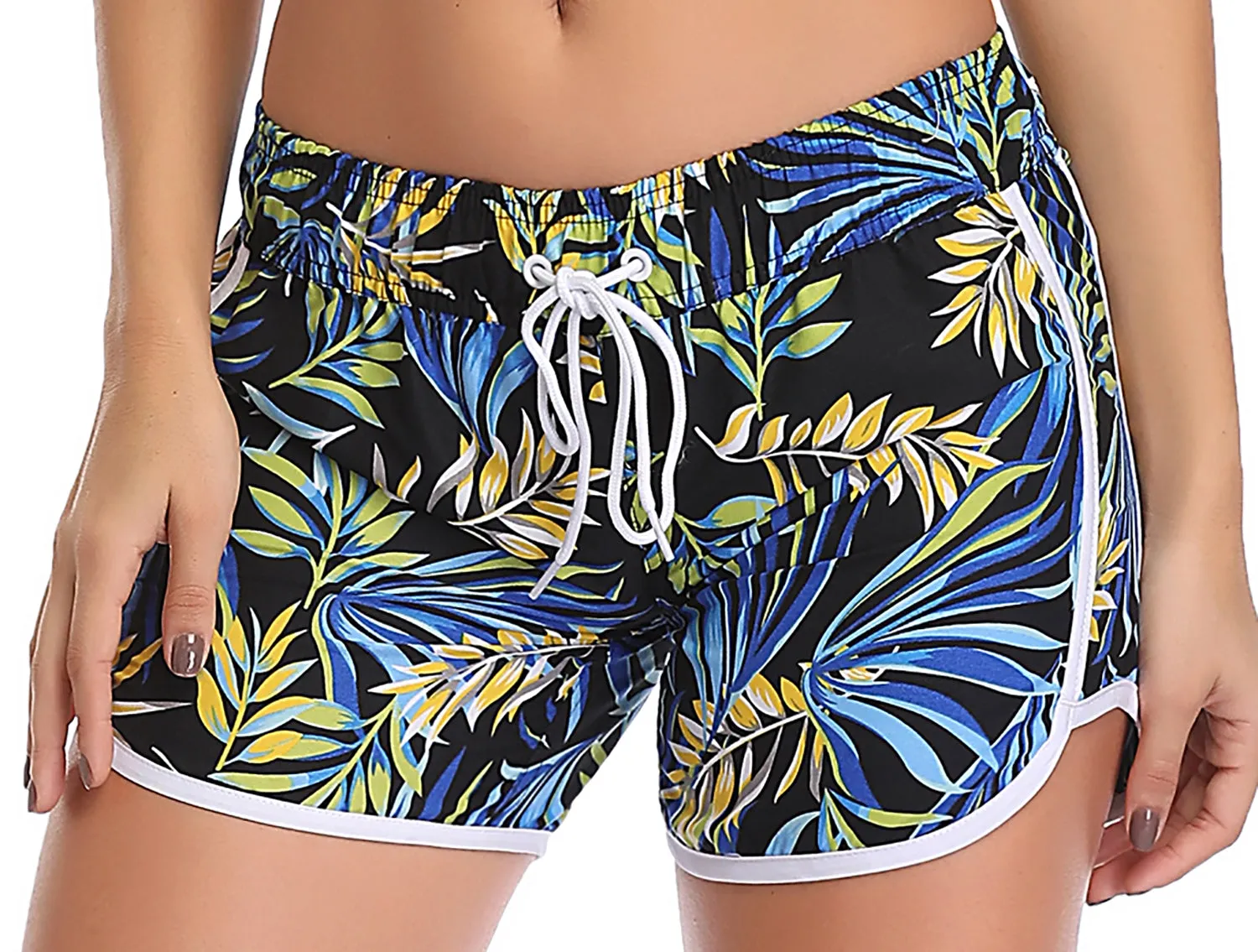 Adoretex Women's Fern Garden Quick Dry Board & Water Shorts (FPB010)