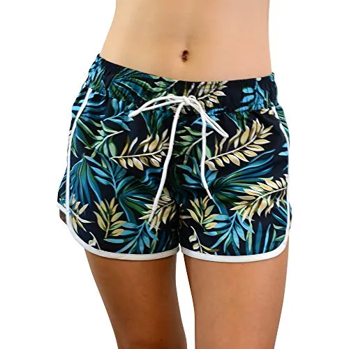 Adoretex Women's Fern Garden Quick Dry Board & Water Shorts (FPB010)