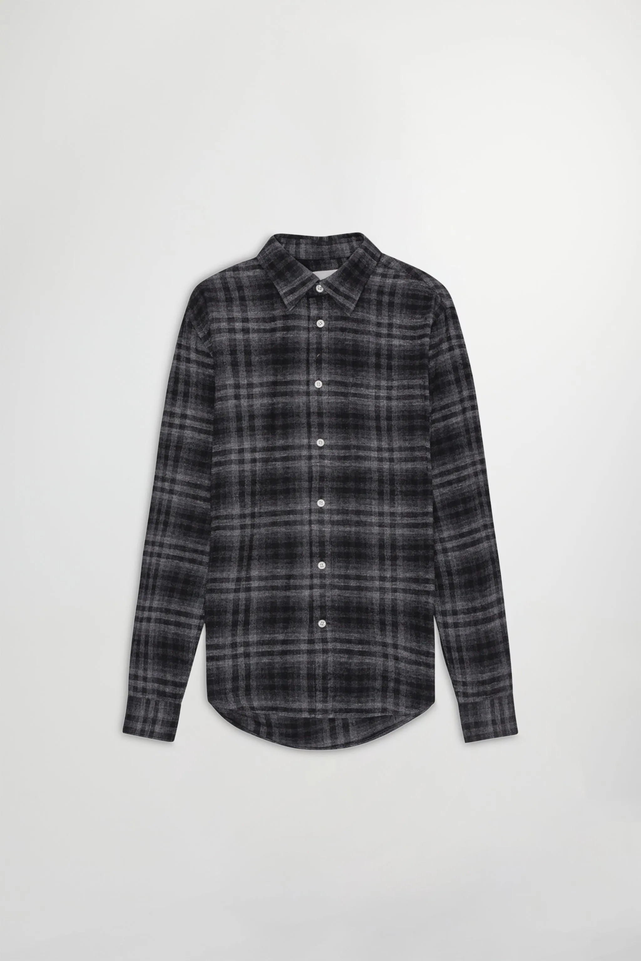 Adwin 5292 Dark Grey Flannel Check Shirt