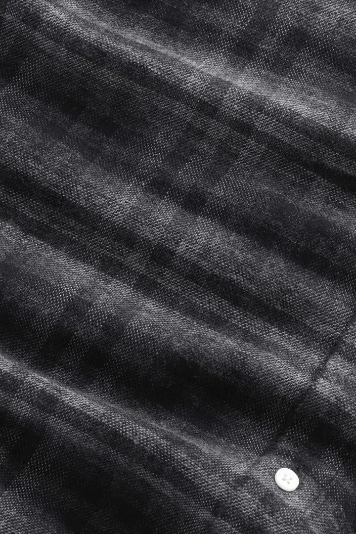 Adwin 5292 Dark Grey Flannel Check Shirt