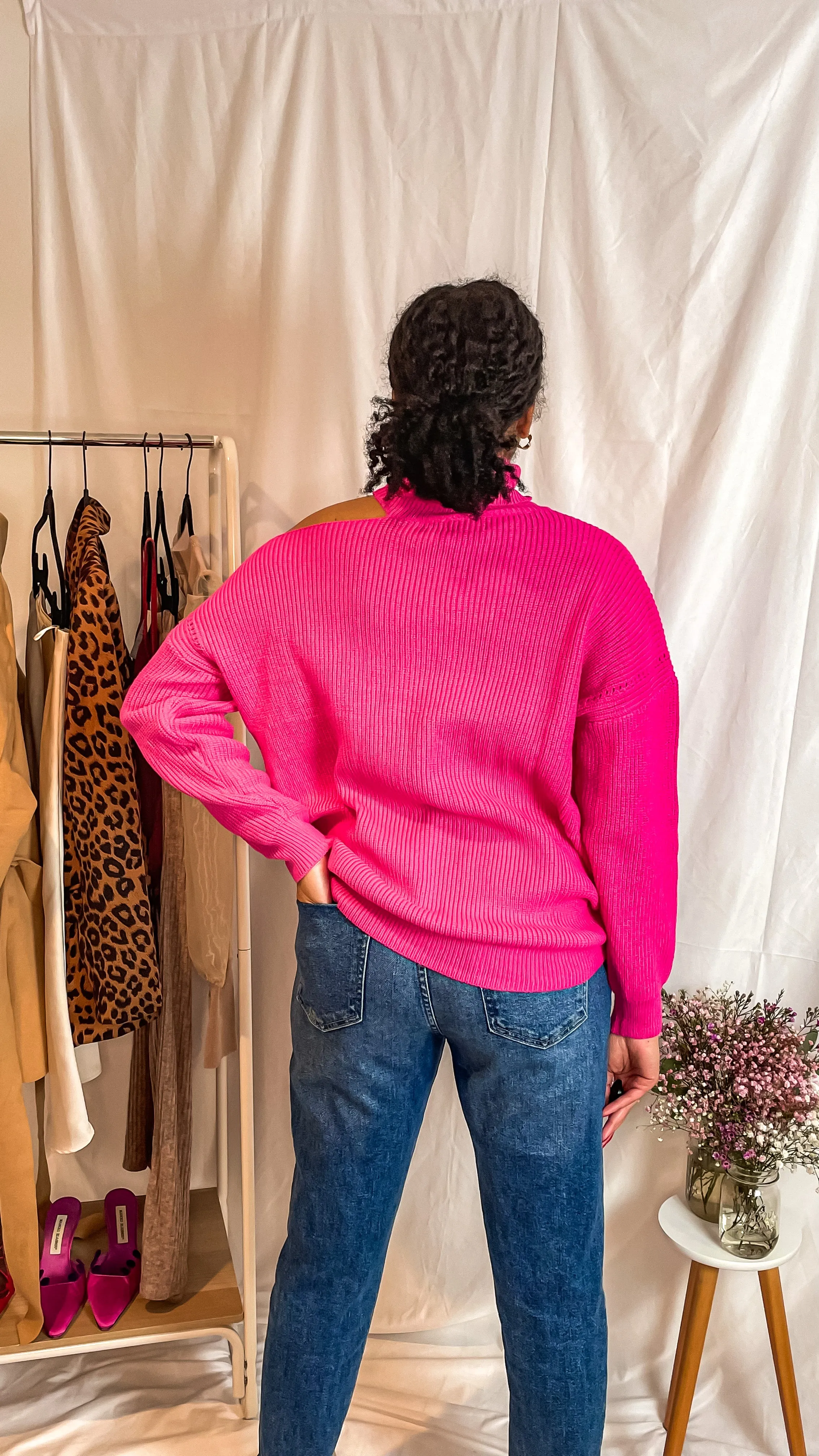 Alarie Cut Out Sweater