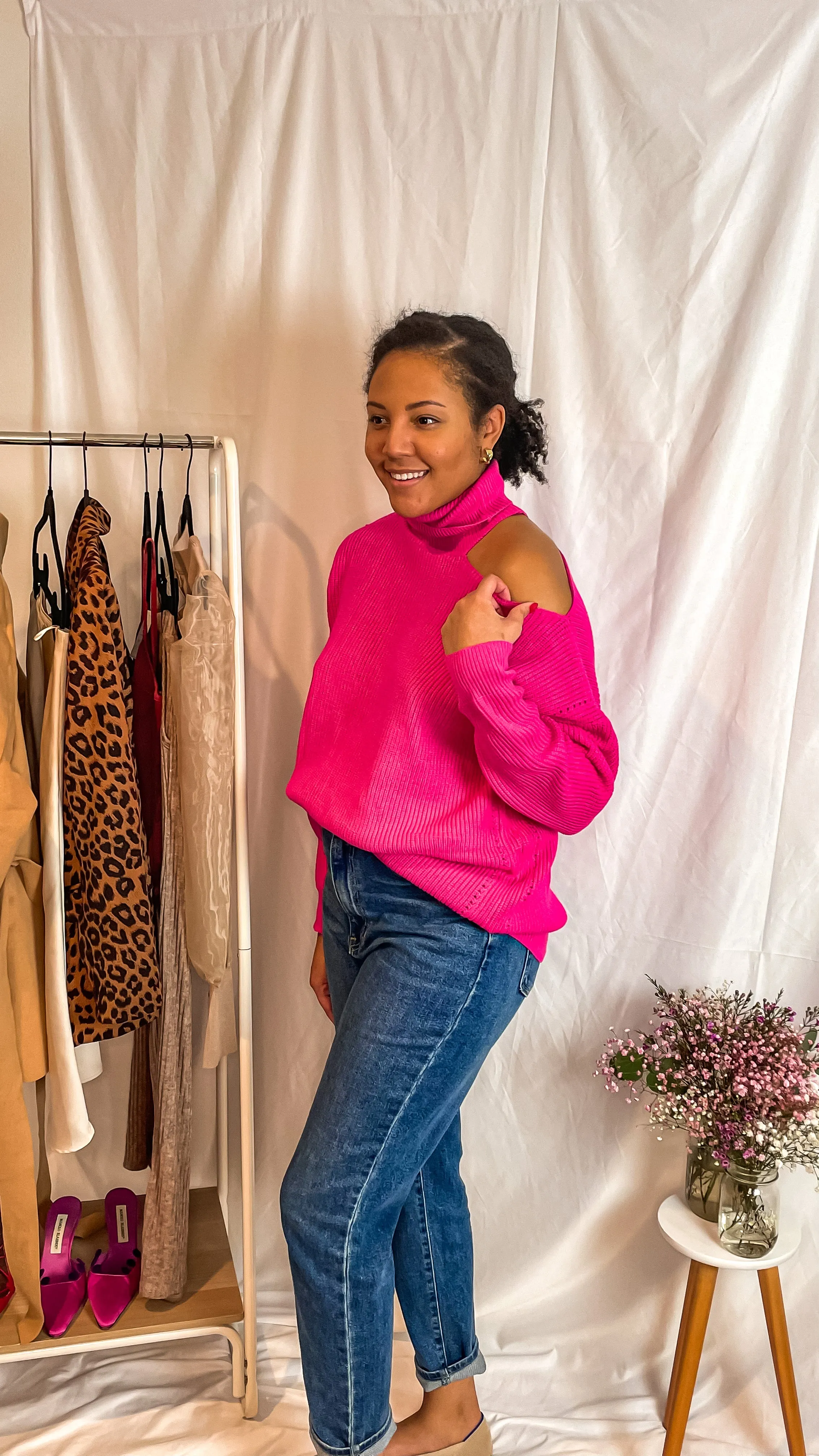 Alarie Cut Out Sweater