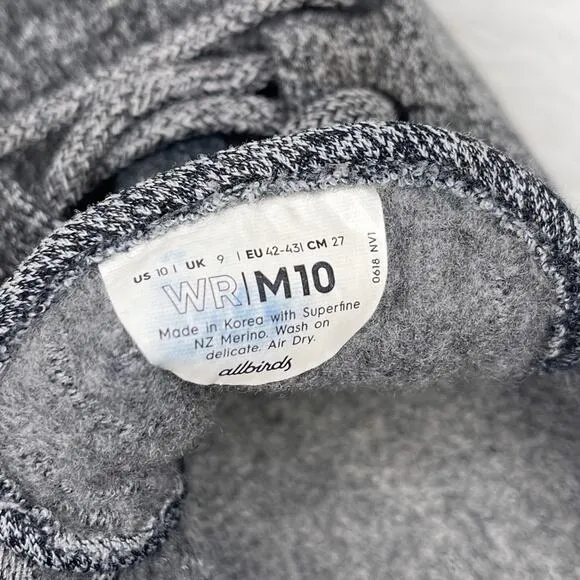 ALLBIRDS / light gray wool runner sneakers / 10