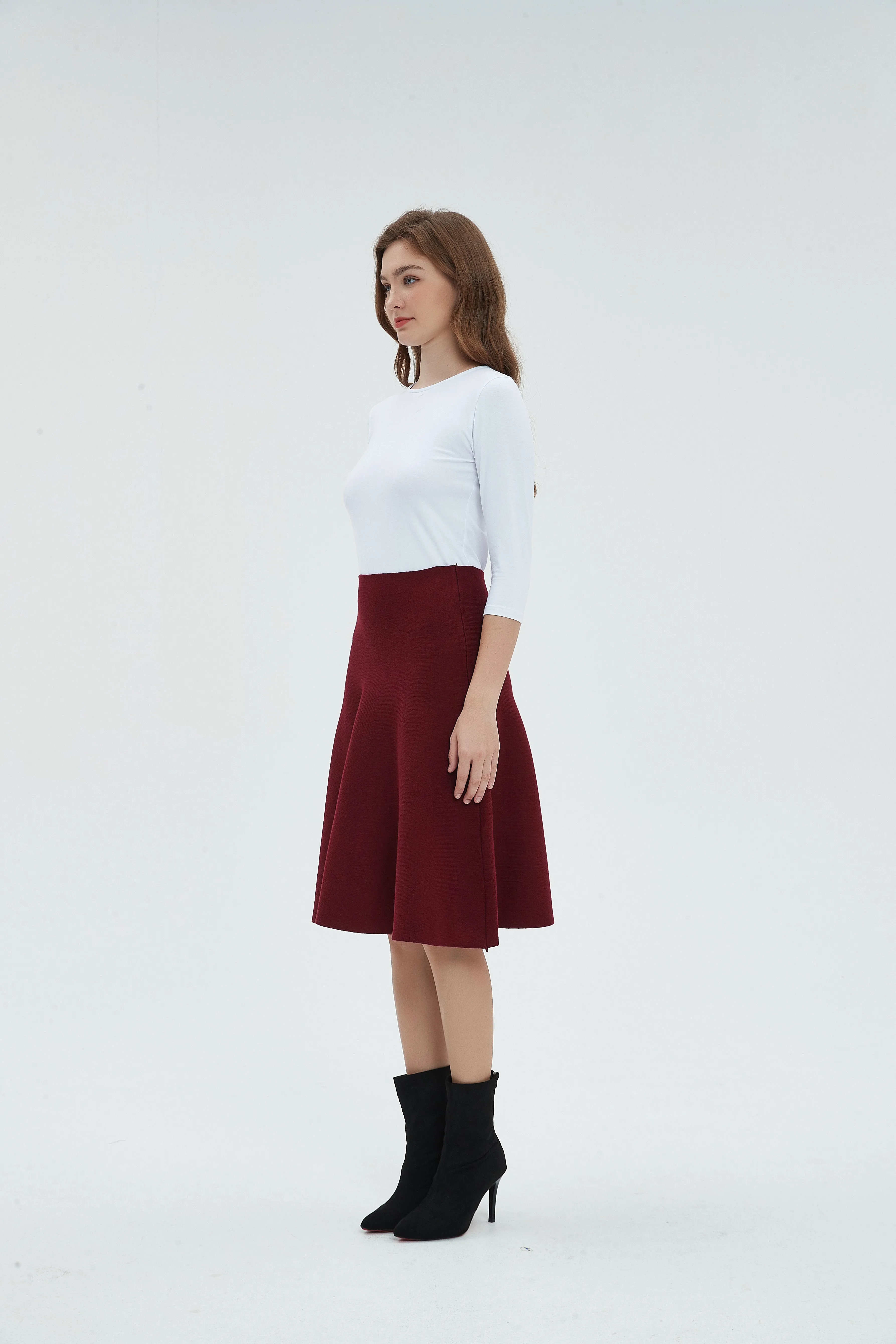 AMAZING  MM SKIRT - MAROON 2.0