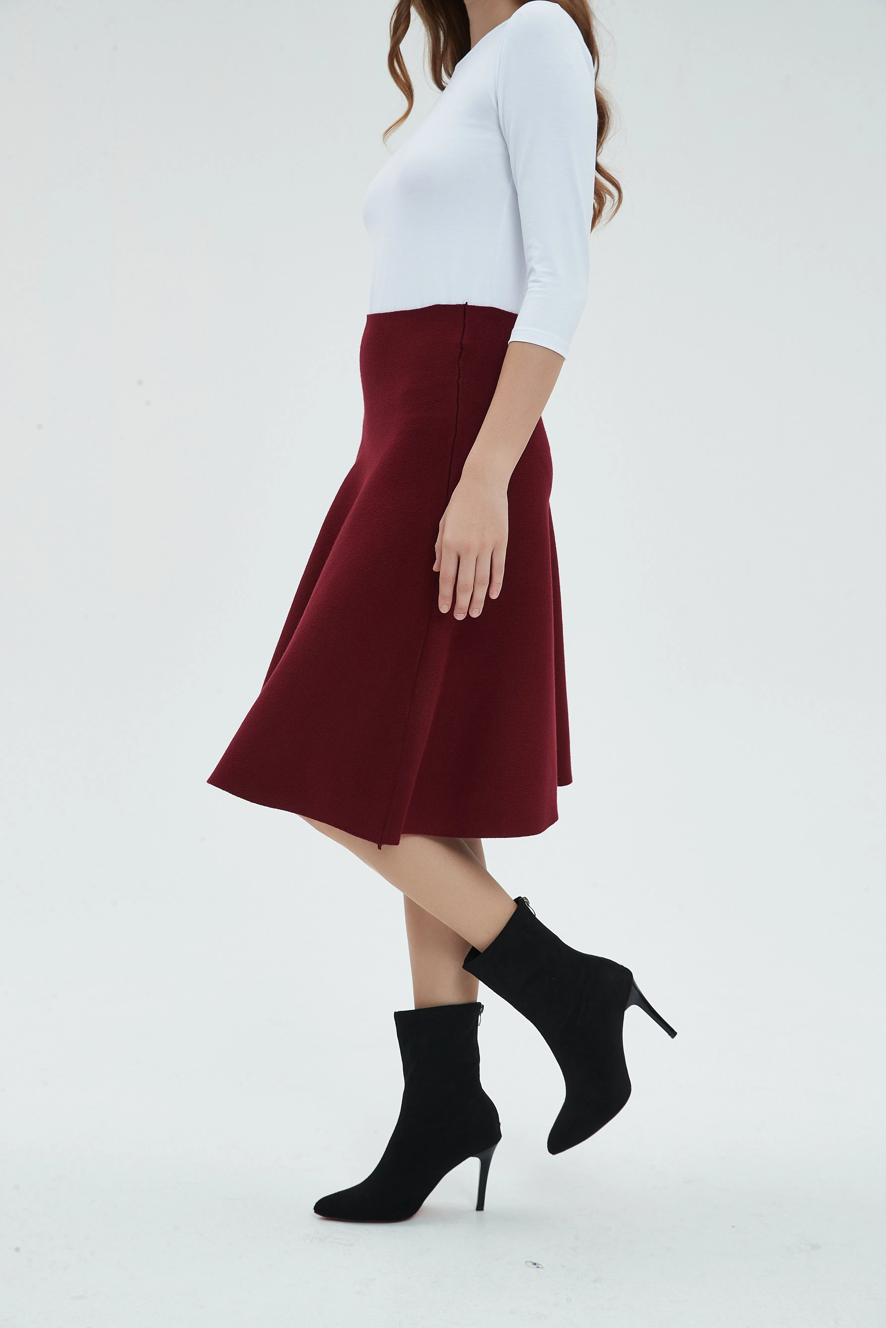 AMAZING  MM SKIRT - MAROON 2.0