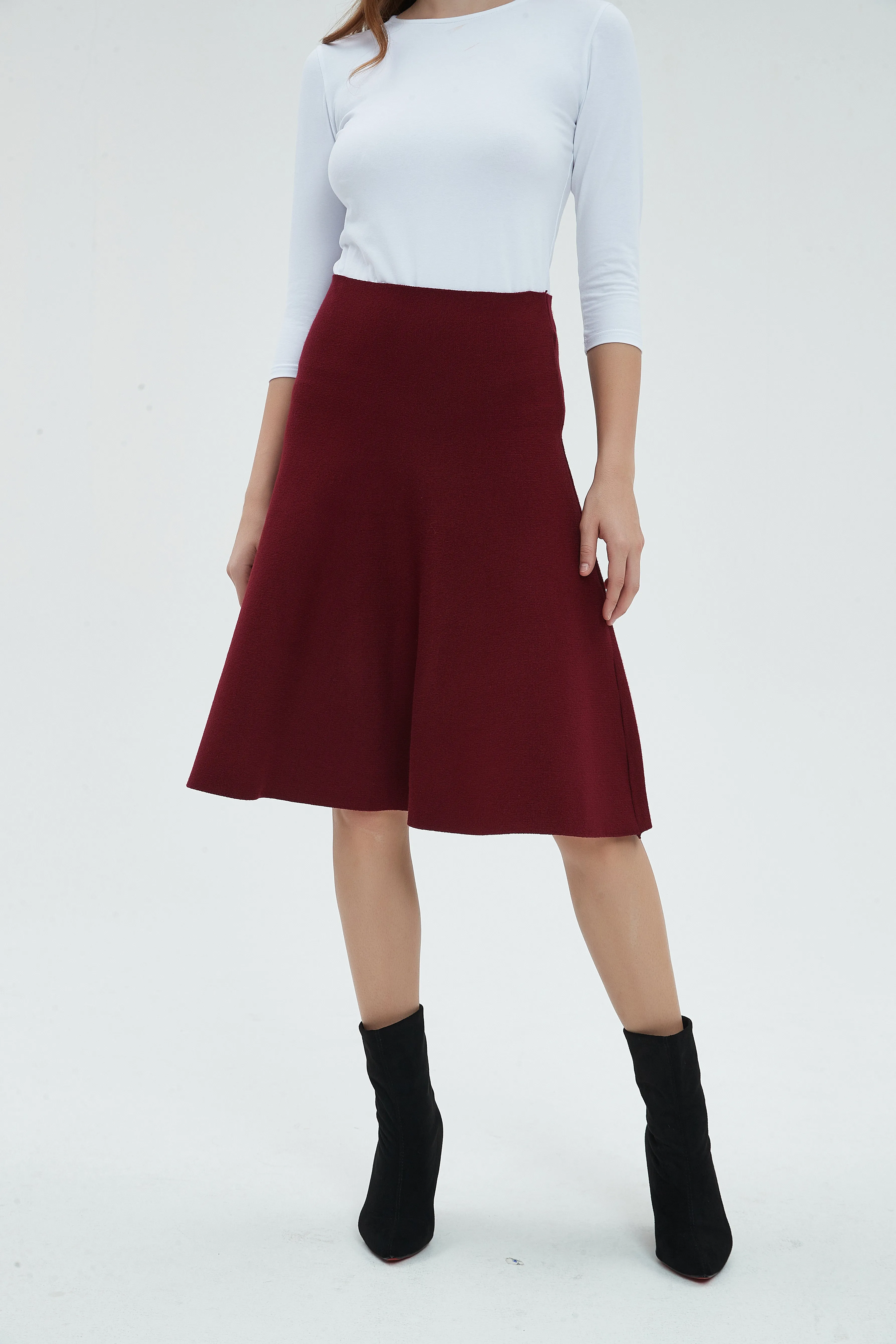 AMAZING  MM SKIRT - MAROON 2.0