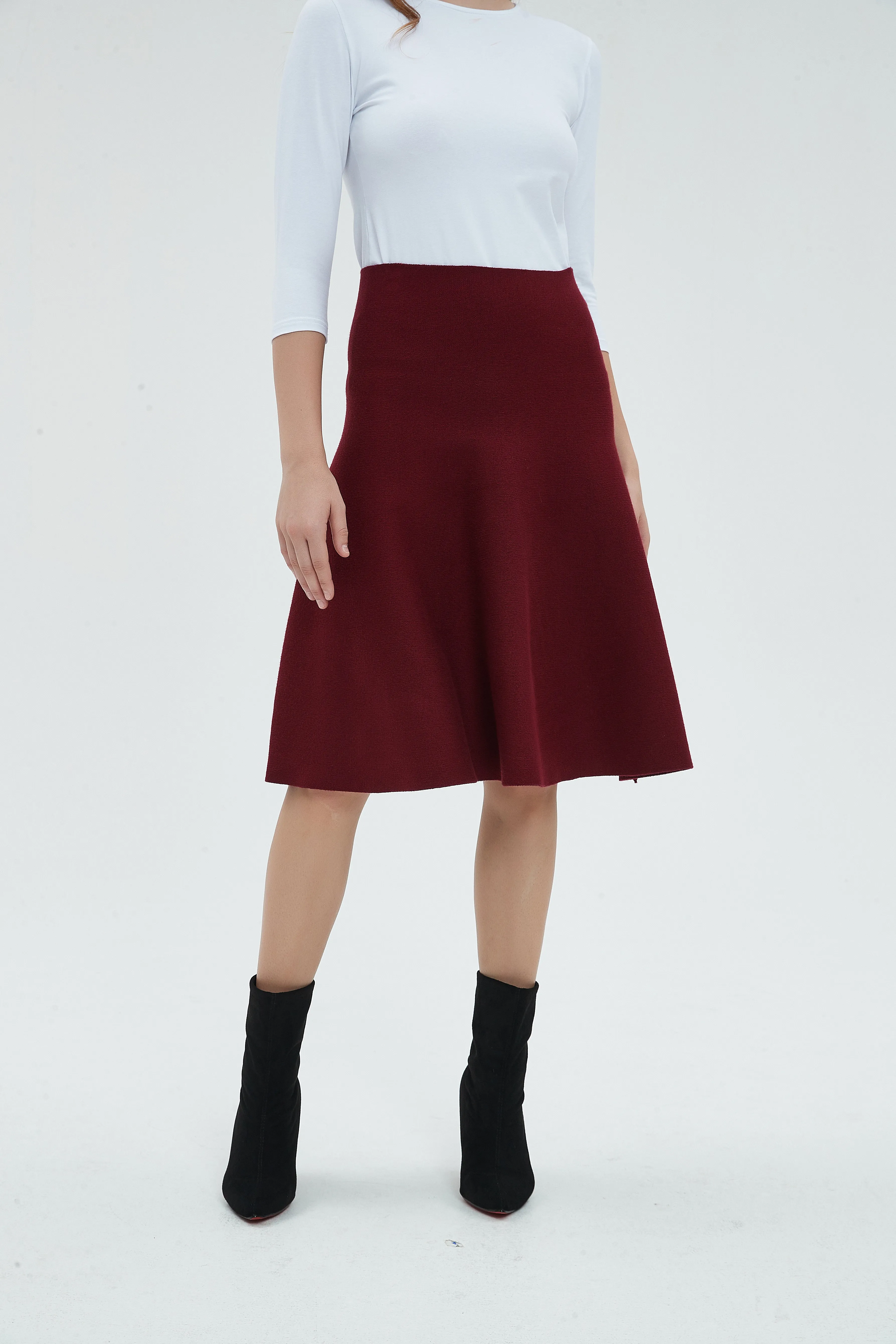 AMAZING  MM SKIRT - MAROON 2.0