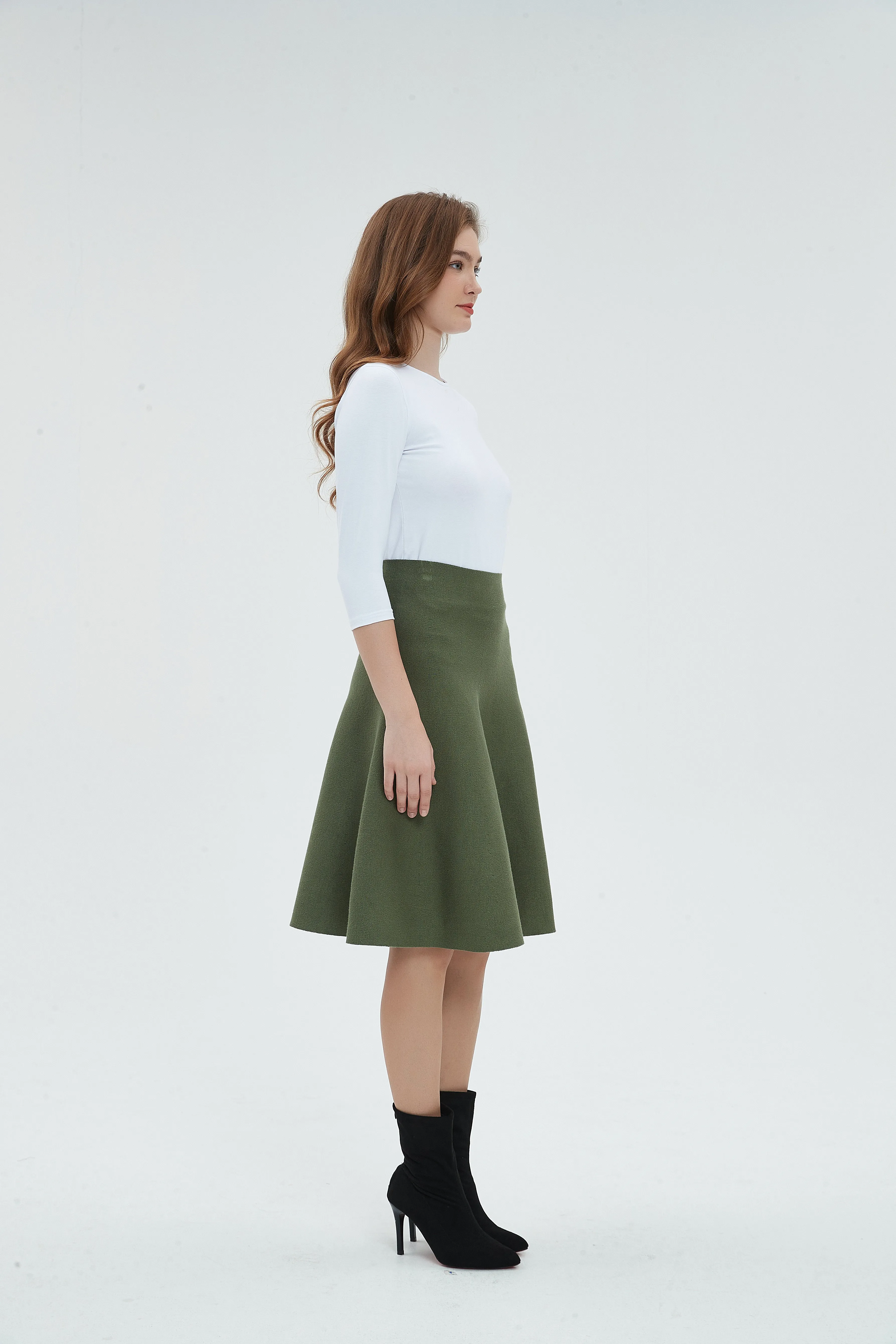 AMAZING  MM SKIRT - OLIVE GREEN
