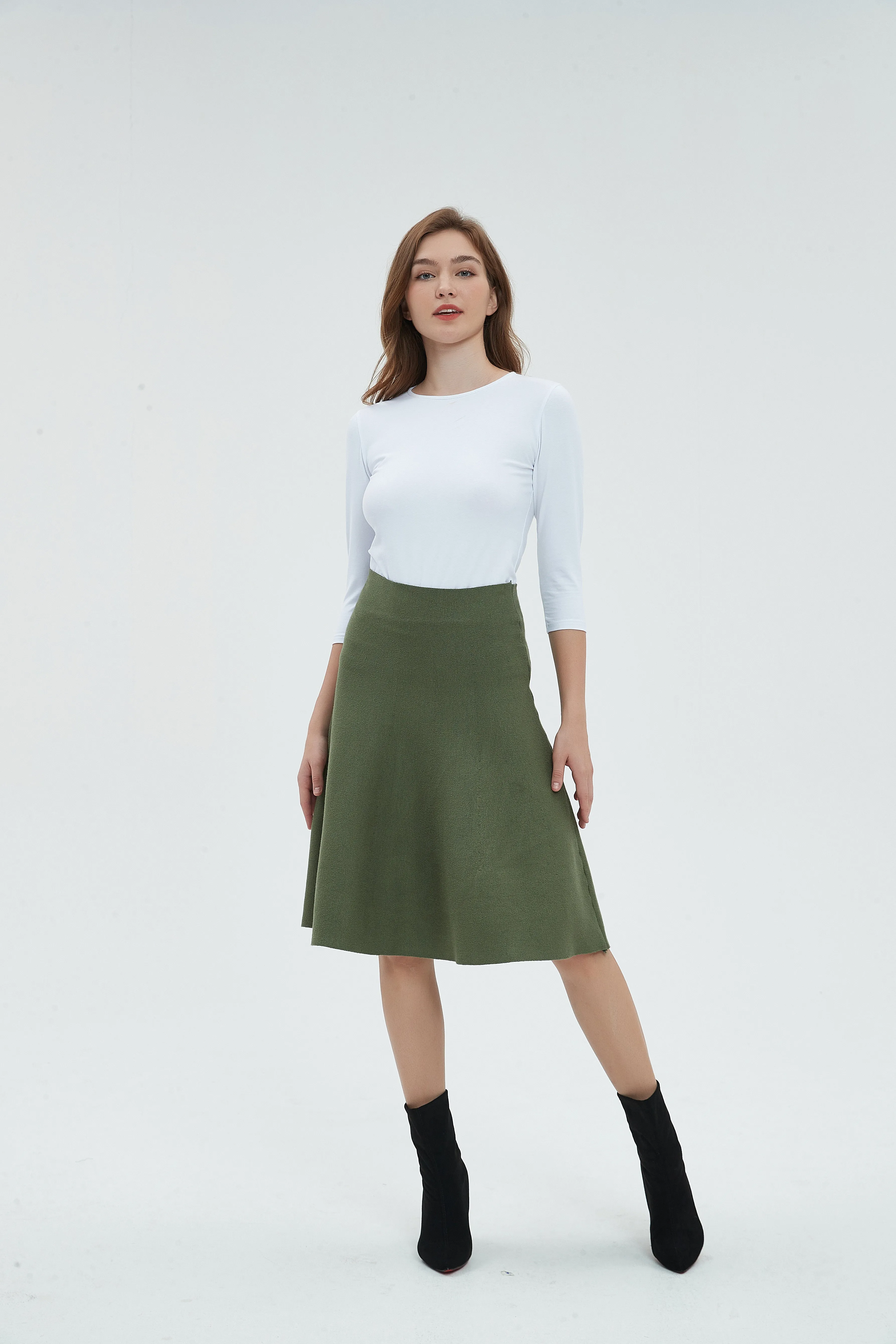AMAZING  MM SKIRT - OLIVE GREEN