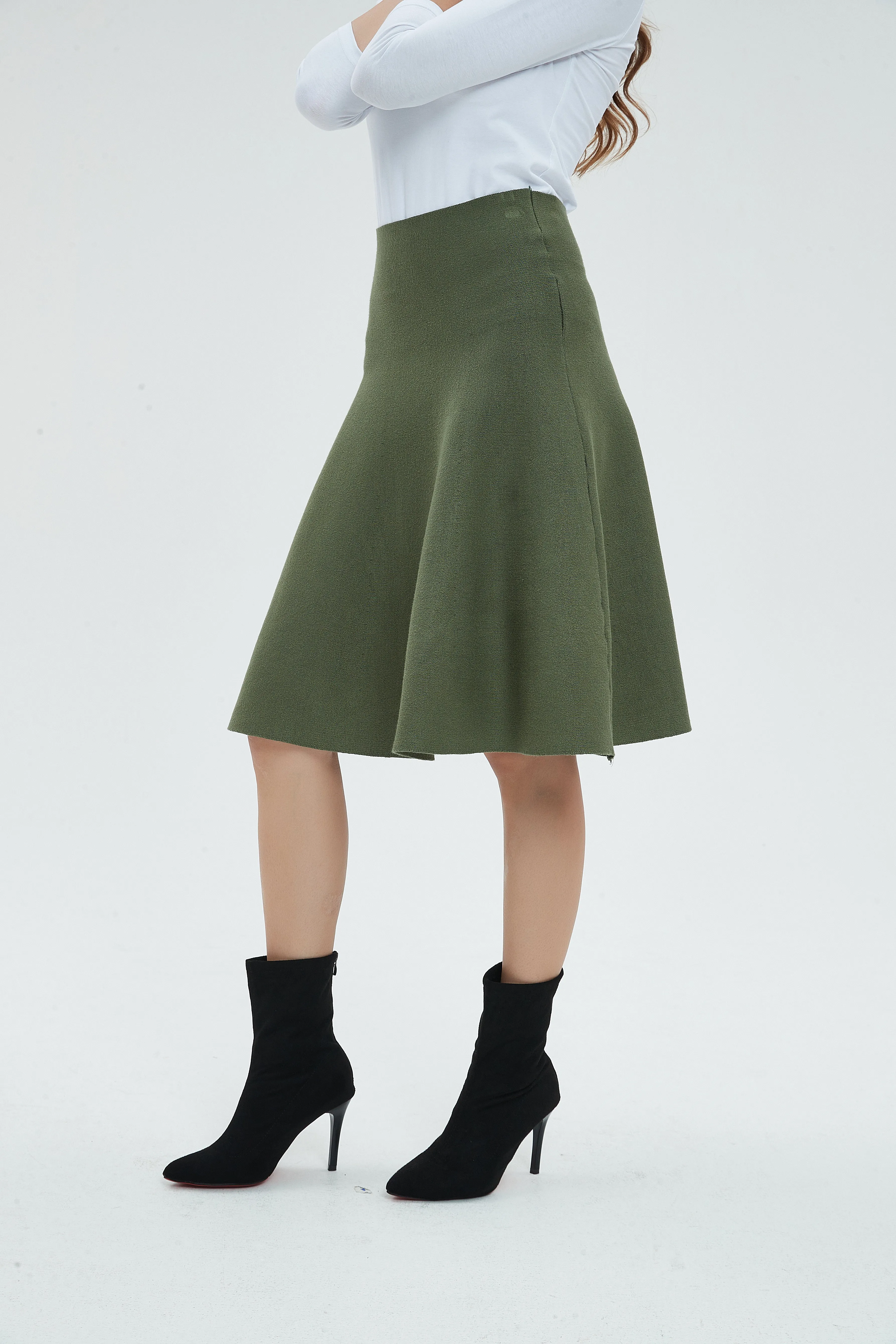AMAZING  MM SKIRT - OLIVE GREEN