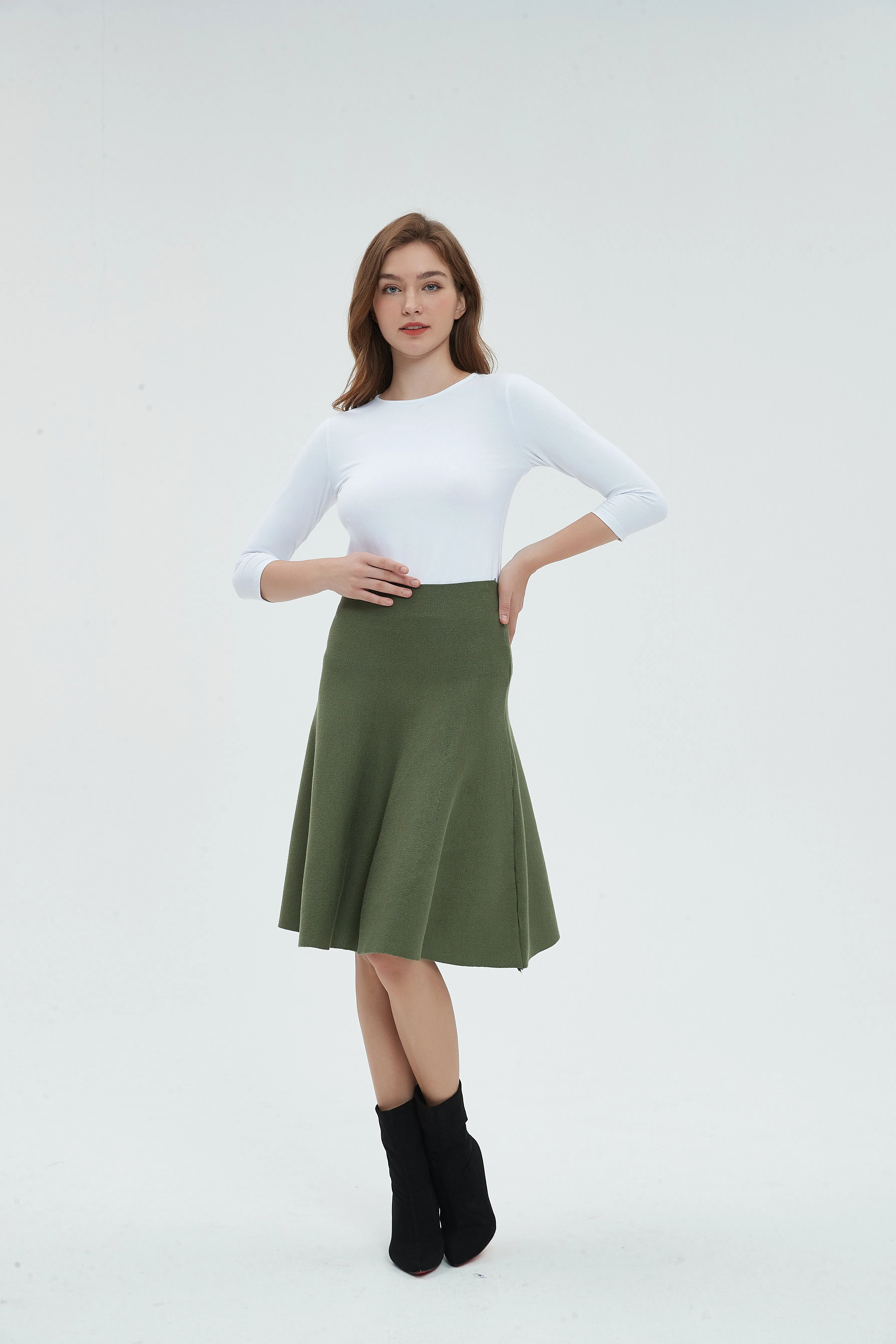 AMAZING  MM SKIRT - OLIVE GREEN