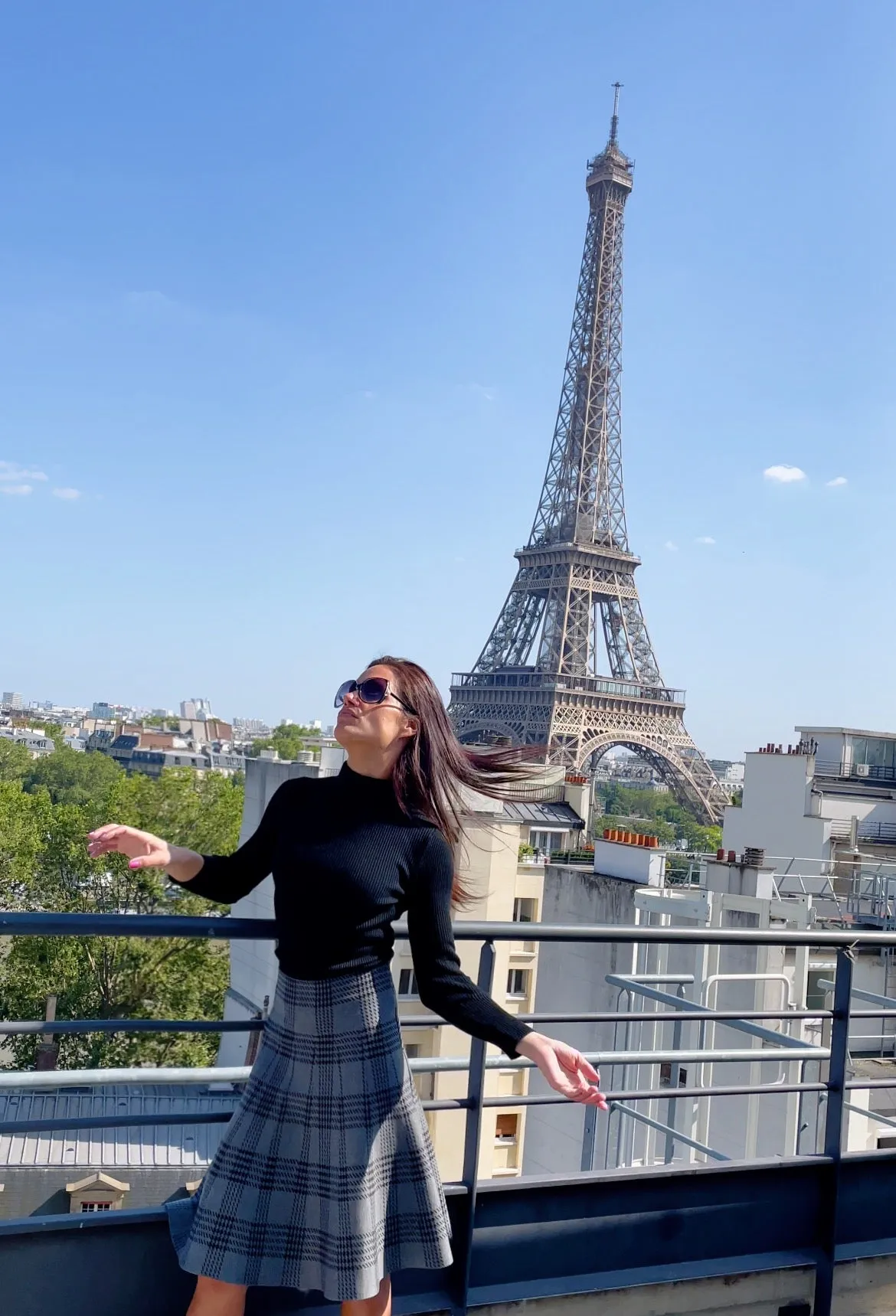 AMAZING MM SKIRT - YEAR ROUND CHARCOAL PLAID