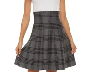 AMAZING MM SKIRT - YEAR ROUND CHARCOAL PLAID