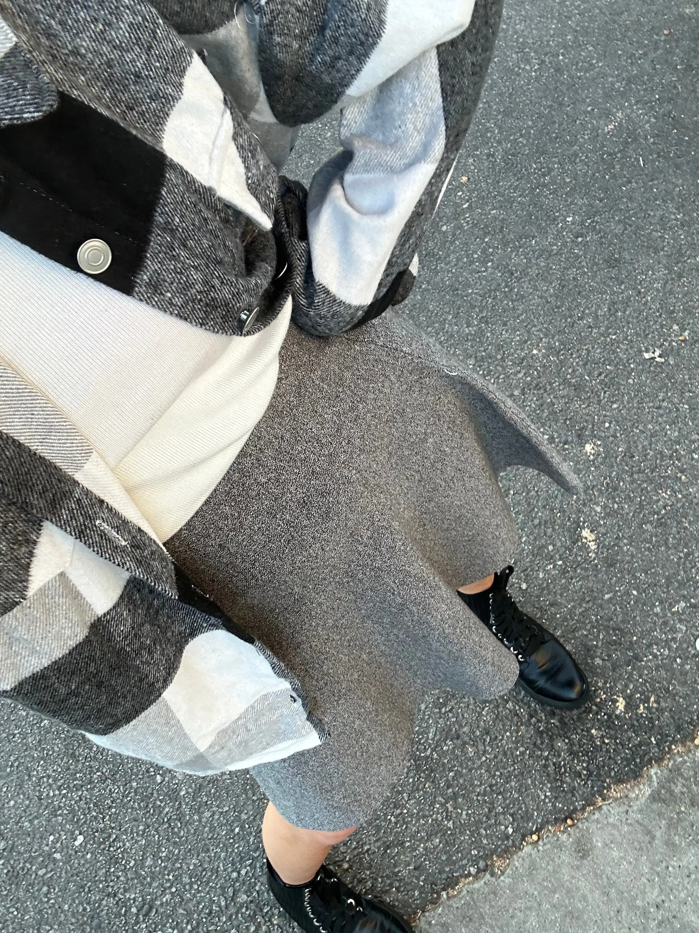 AMAZING MM SKIRT -.YEAR ROUND GREY MARL