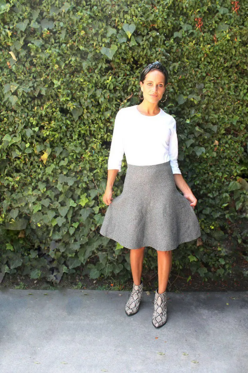 AMAZING MM SKIRT -.YEAR ROUND GREY MARL
