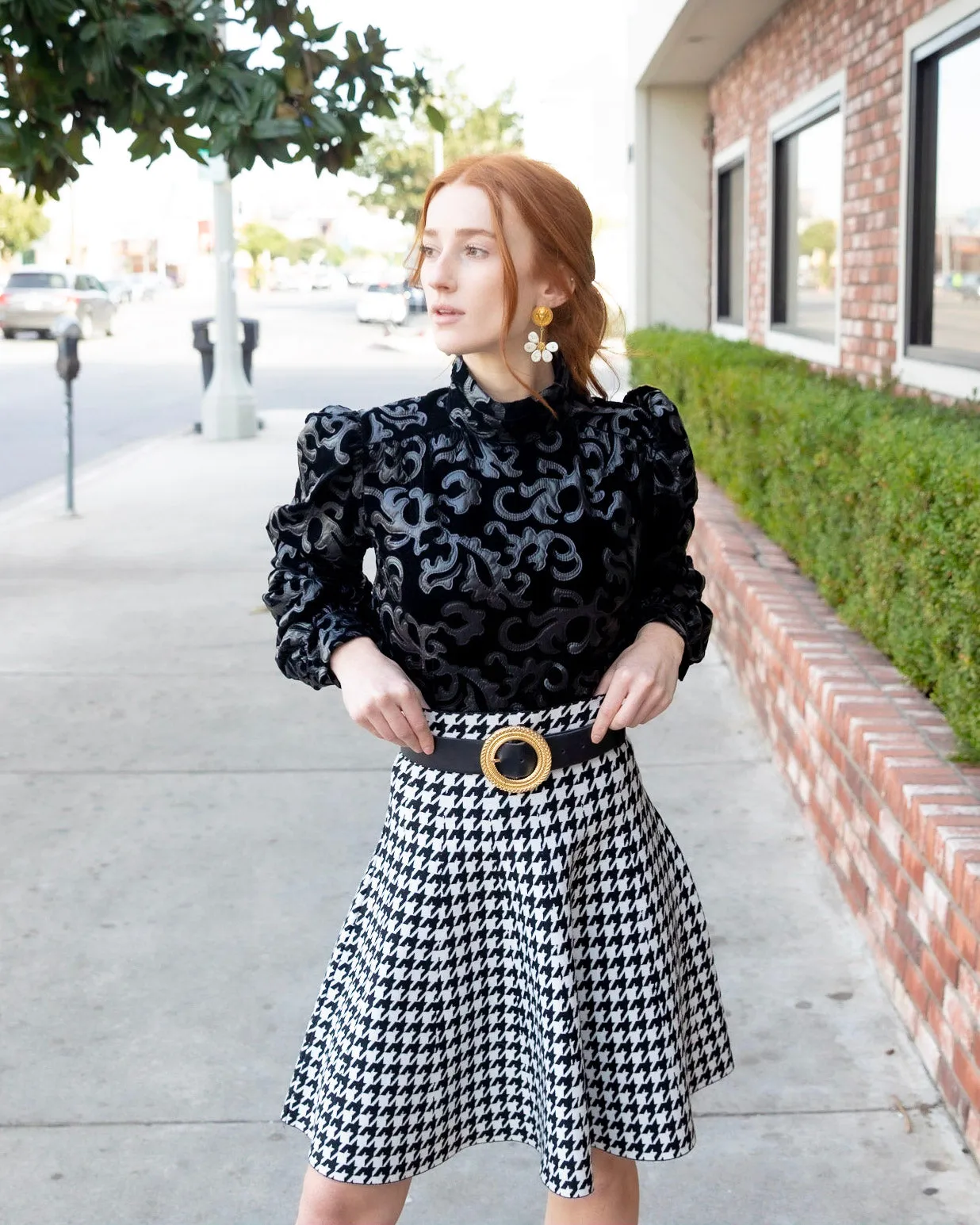 AMAZING MM SKIRT - YEAR ROUND HOUNDSTOOTH 2.0