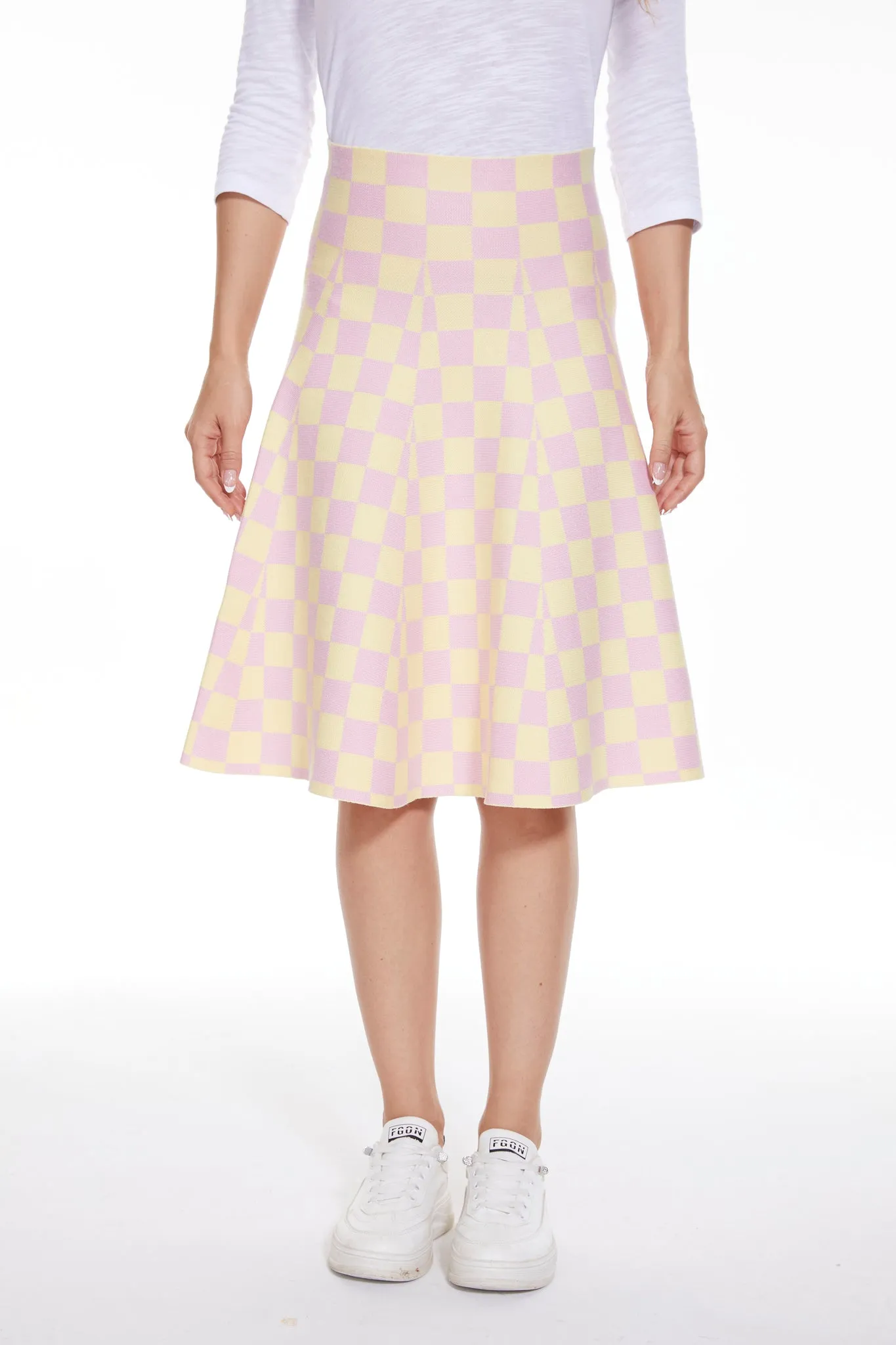 Amazing MM Skirt - Year Round Pink Yellow Check
