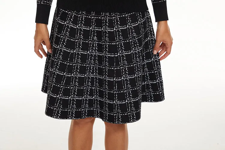 AMAZING MM SKIRT - YR RND BLACK TWEED