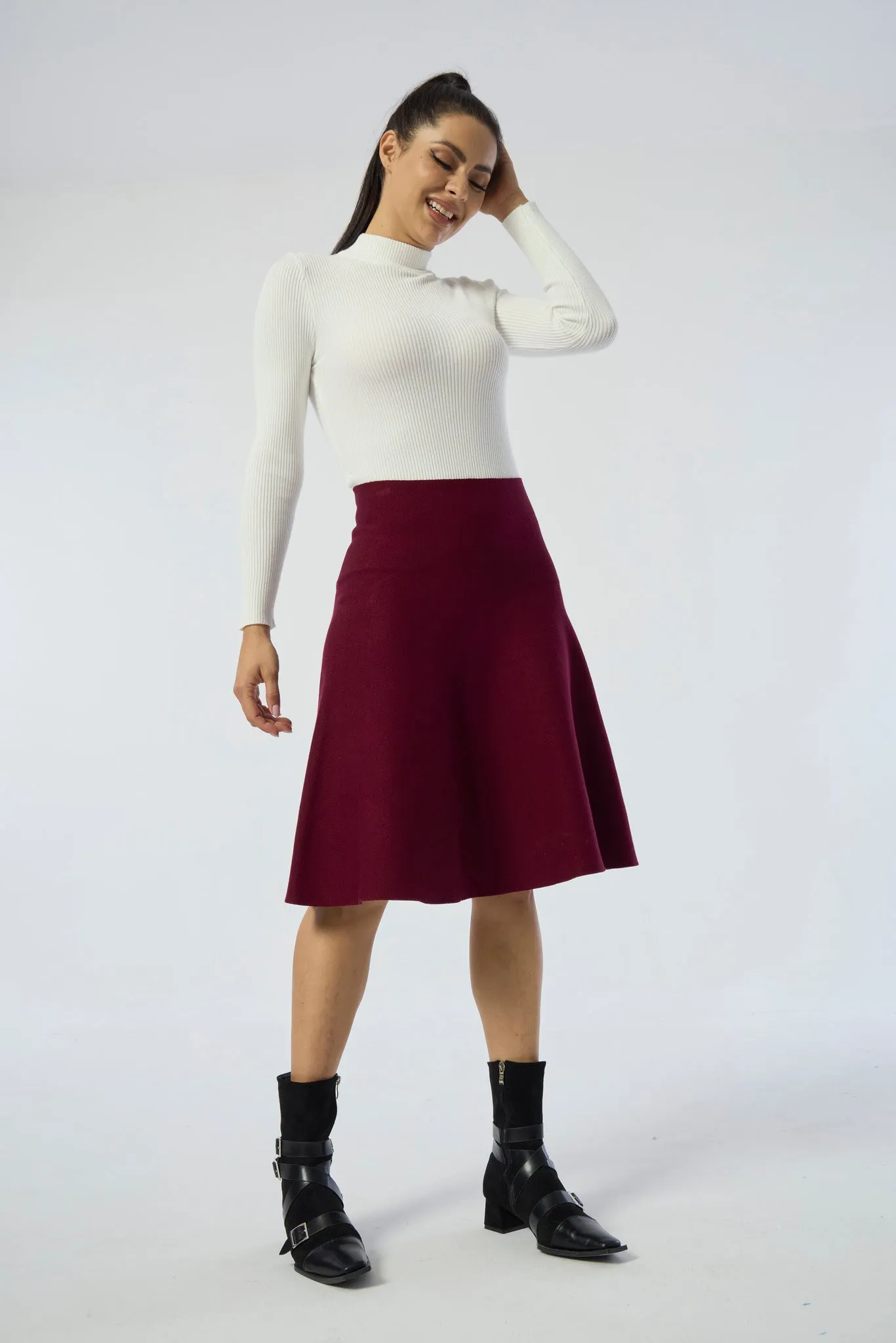 AMAZING MM SKIRT YR RND DARK MAROON