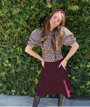 AMAZING MM SKIRT YR RND DARK MAROON