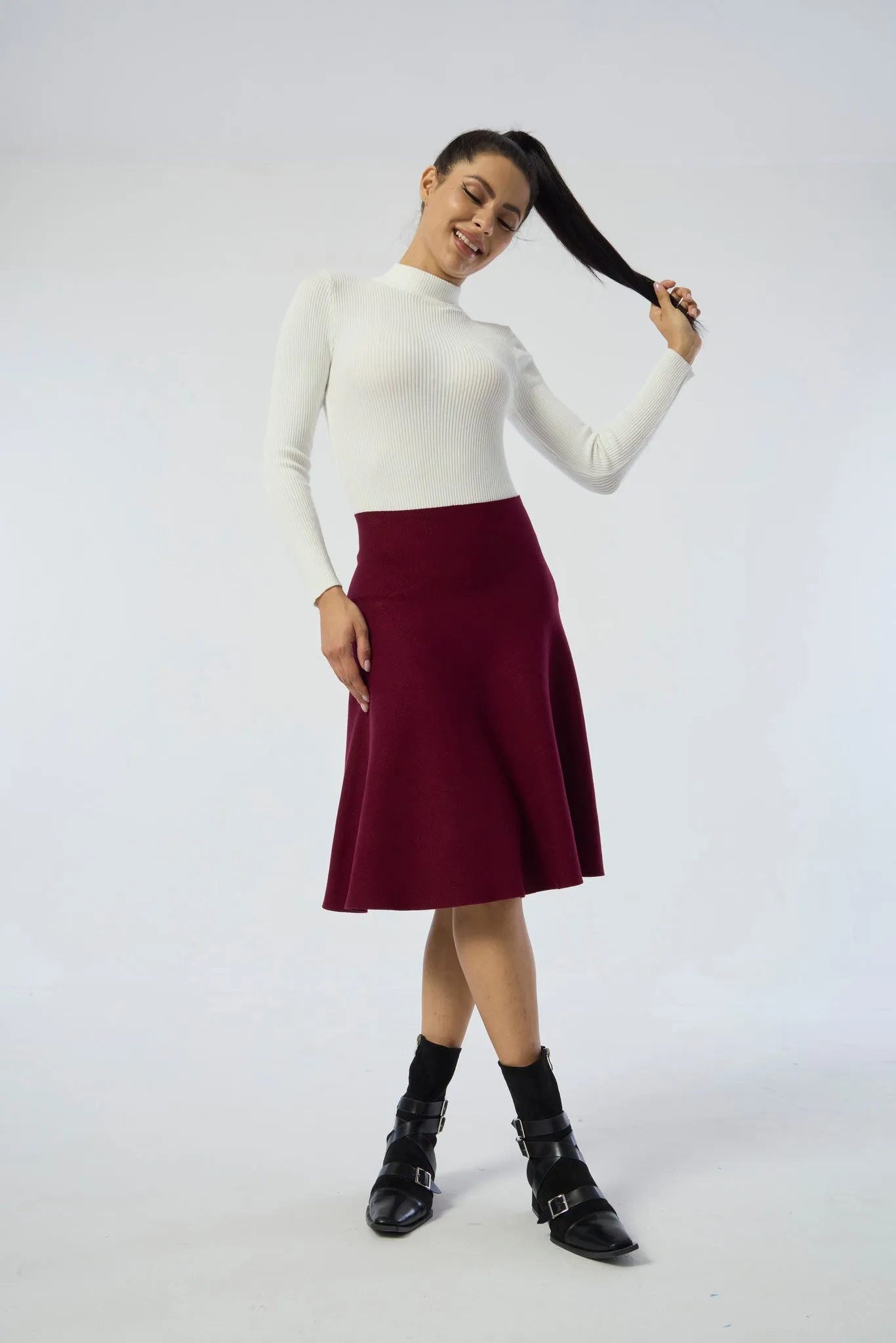 AMAZING MM SKIRT YR RND DARK MAROON