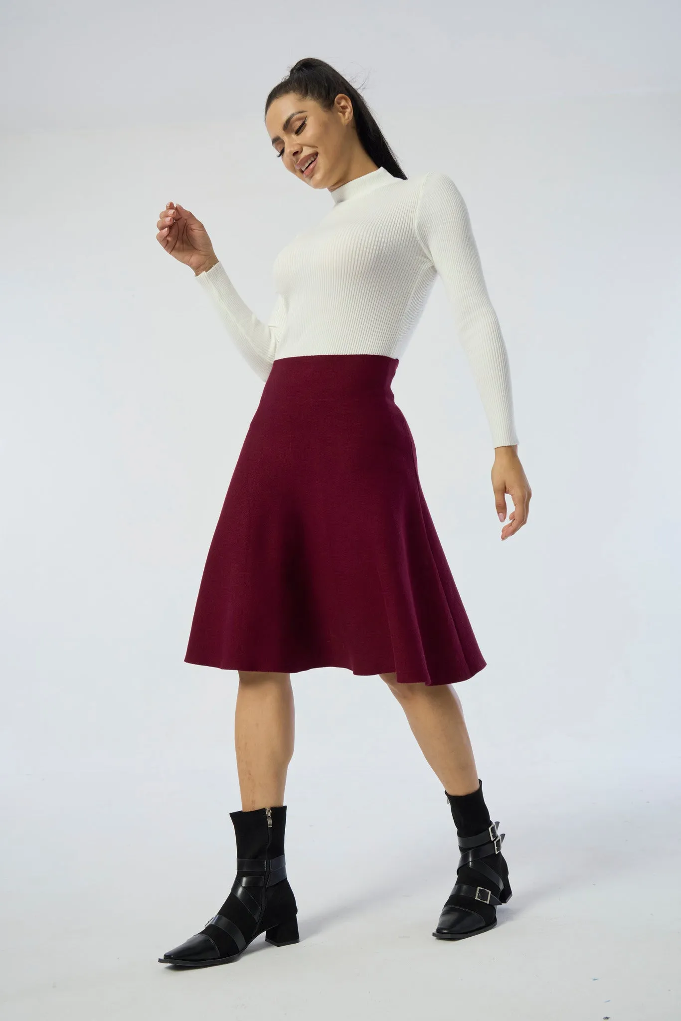 AMAZING MM SKIRT YR RND DARK MAROON