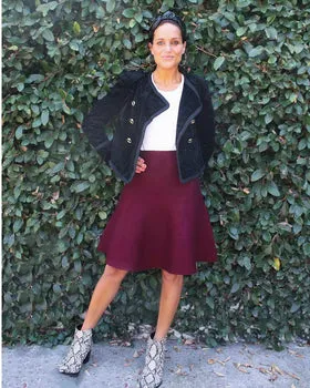AMAZING MM SKIRT YR RND DARK MAROON