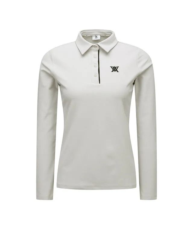 ANEW Golf: Women Corduroy Long T-Shirt - Light Gray