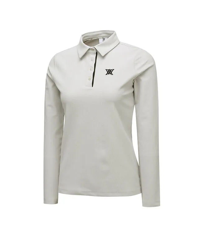 ANEW Golf: Women Corduroy Long T-Shirt - Light Gray