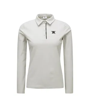 ANEW Golf: Women Corduroy Long T-Shirt - Light Gray