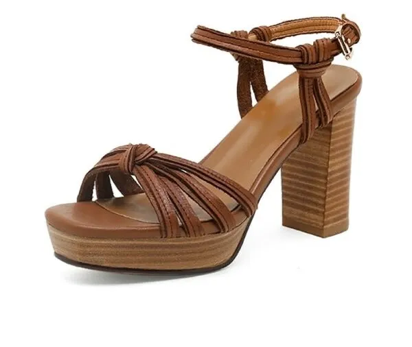 Ariana Sandals in Tan - Size 3 (eu35) - IN STOCK