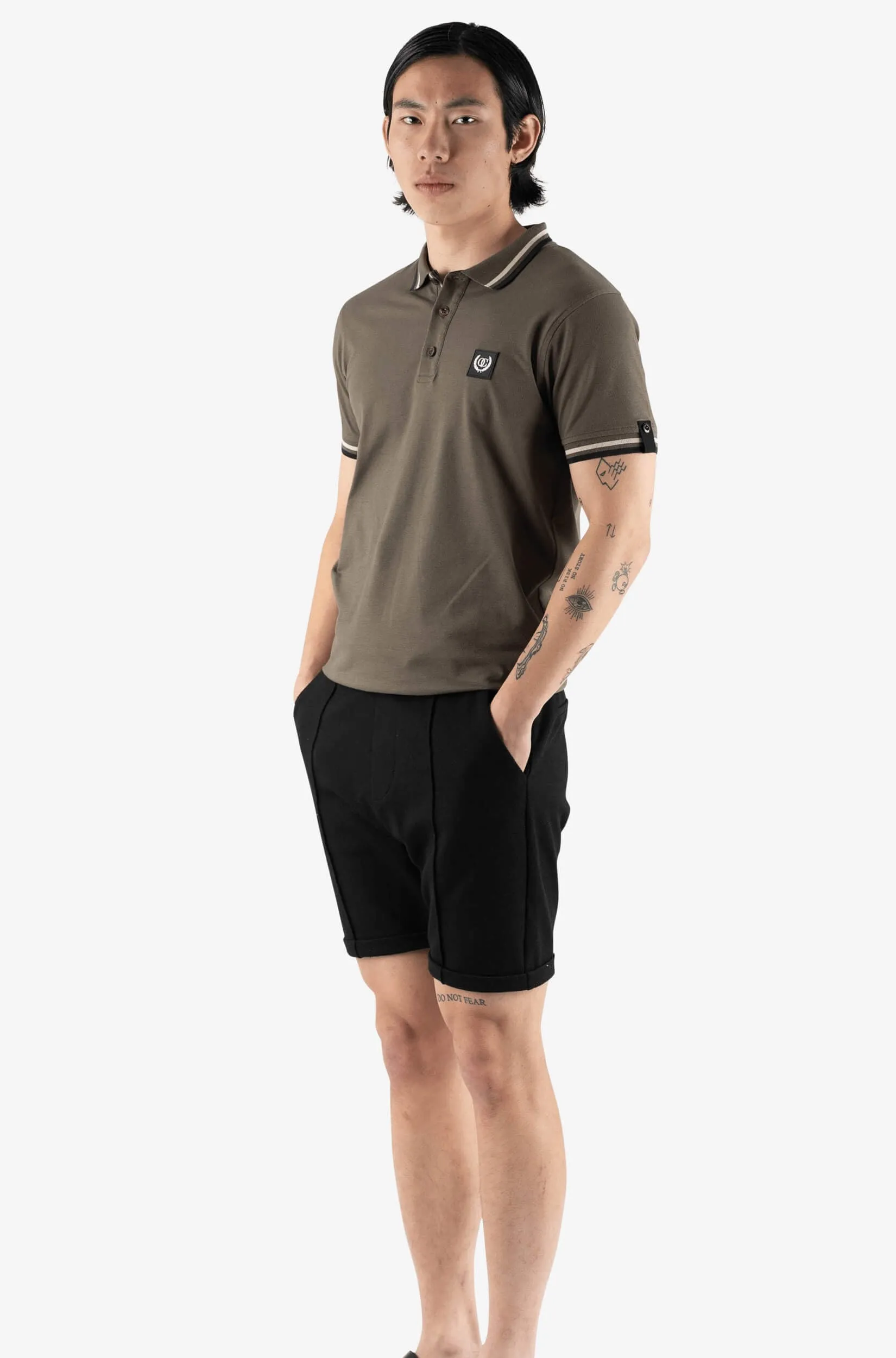 AVERGNE POLO | ARMY GREEN/BLACK