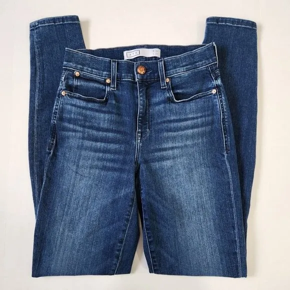 AYR The Chiller Skinny Jeans Womens 28 Medium Wash Blue Mid Rise Stretch
