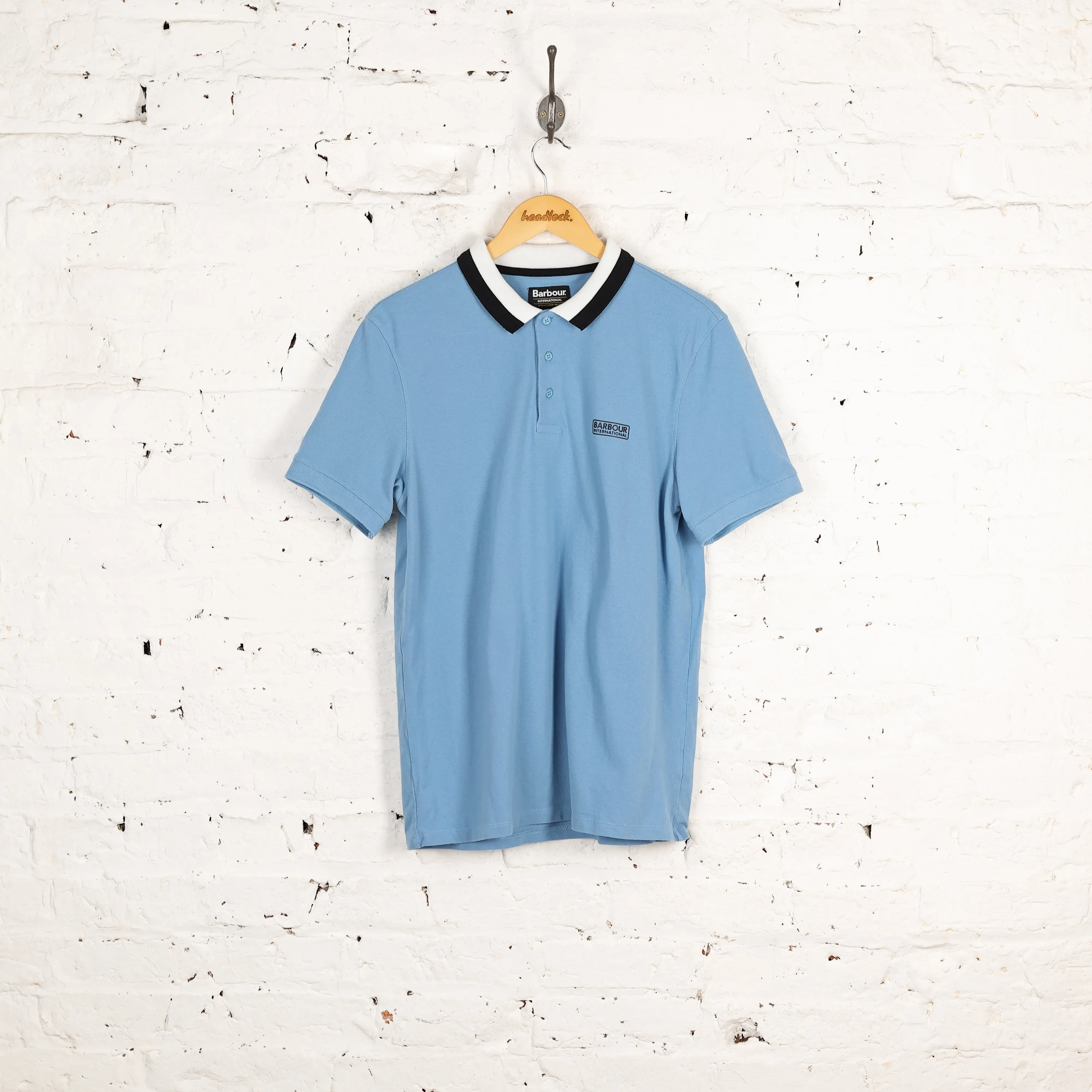 Barbour International Polo Shirt - Blue - L