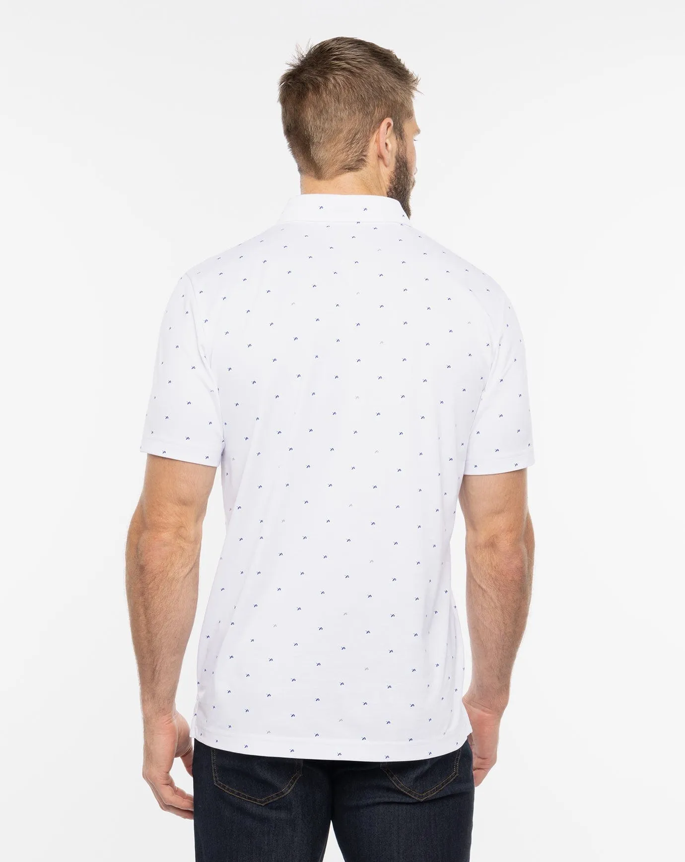 Bauer Travis Mathew On the Screws Mens Polo Shirt - White