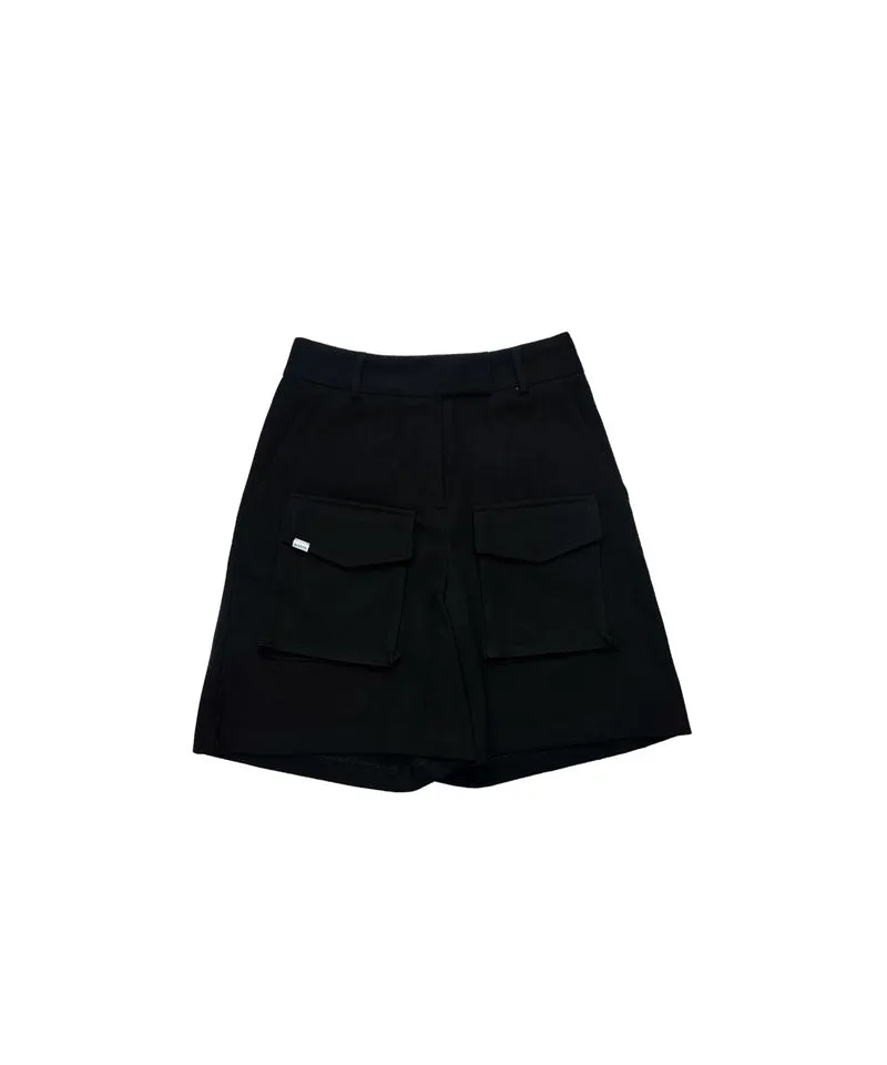 BENECIA 12 Fleece Pocket Shorts - Black