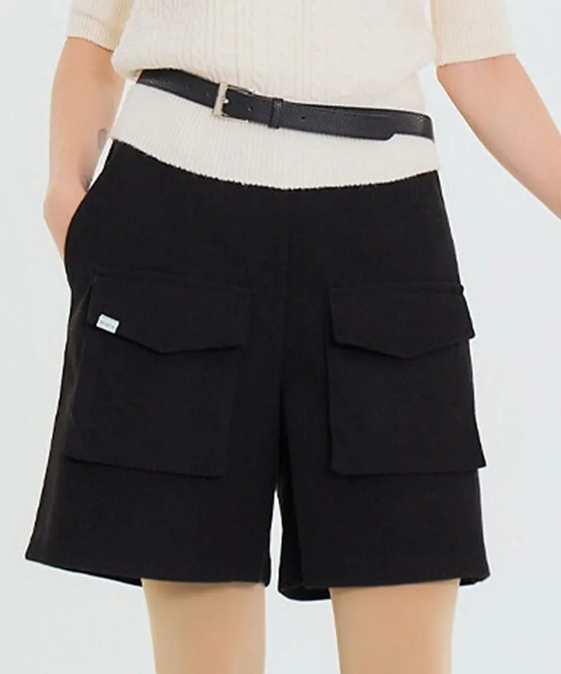 BENECIA 12 Fleece Pocket Shorts - Black