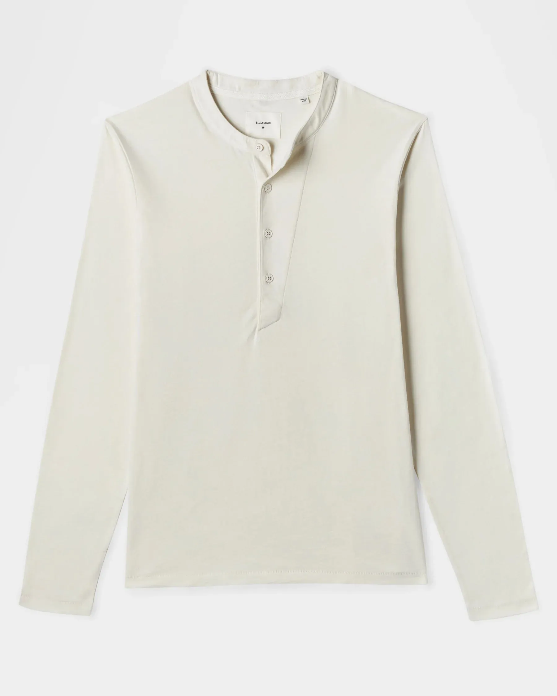 BILLY REID Sueded Cotton Louis Henley | Natural