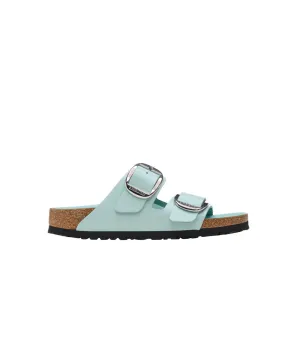 Birkenstock Arizona Big Buckle High Shine Natural/Patent Leather Surf Green Sandals