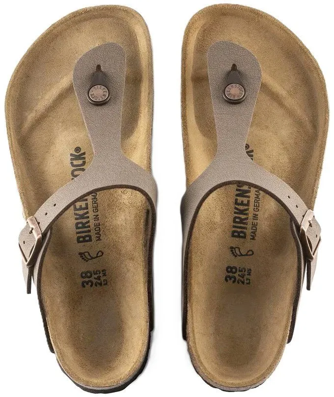 Birkenstock Gizeh Sandals - Mocha Birkibuc | Comfortable Cork Footbed