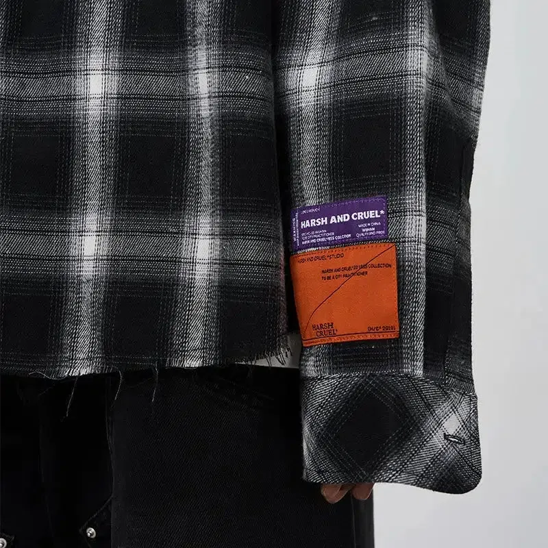 Black Flannel Plaid Shirt