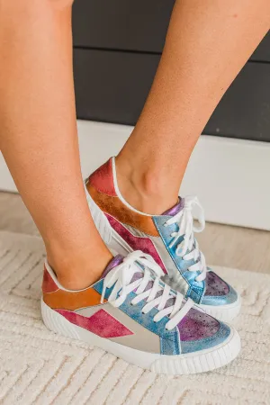 Blowfish Willa Sneakers- Silver/Purple/Fuchsia Orbital