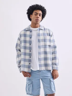 Blue Flannel Overshirt